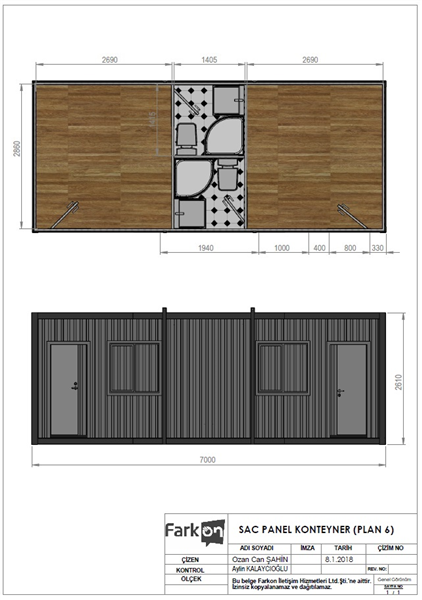 SAC PANEL KONTEYNER (PLAN 6)